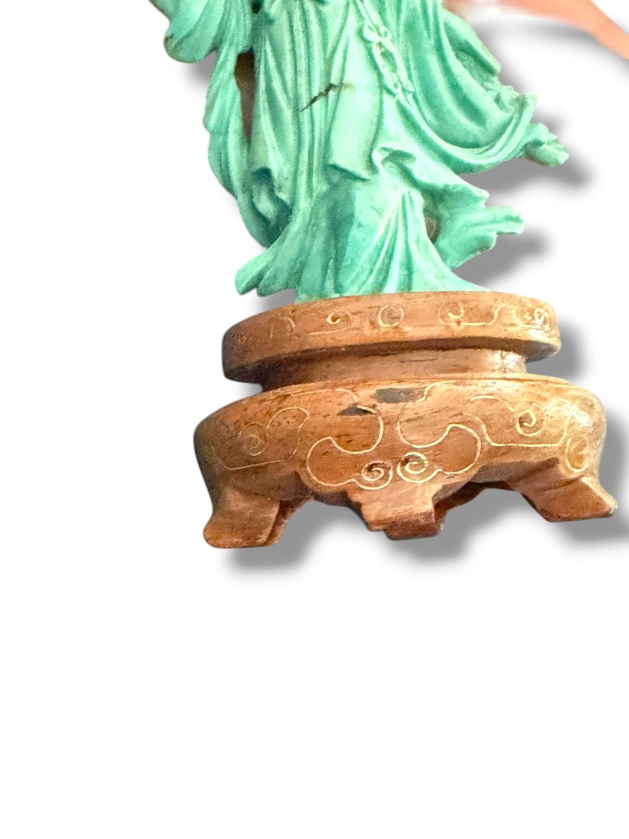 Xiwangmu sujet chinois en turquoise matrix-photo-3