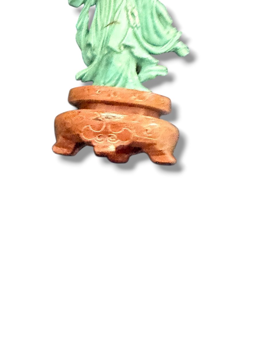 Xiwangmu sujet chinois en turquoise matrix-photo-6