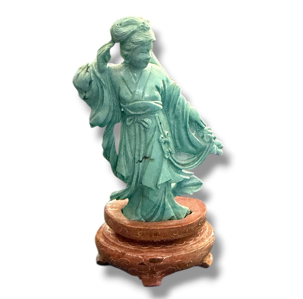 Xiwangmu sujet chinois en turquoise matrix