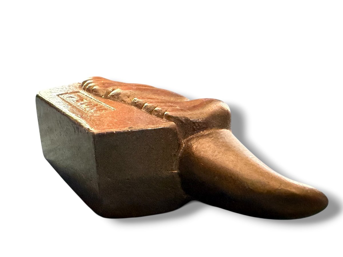 Michel ZACHARIOU pour PIERON Salamandre en bronze doré-photo-5