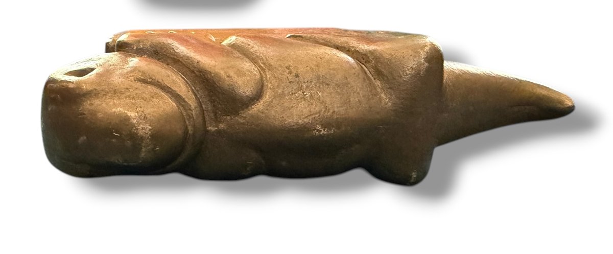 Michel ZACHARIOU pour PIERON Salamandre en bronze doré-photo-7