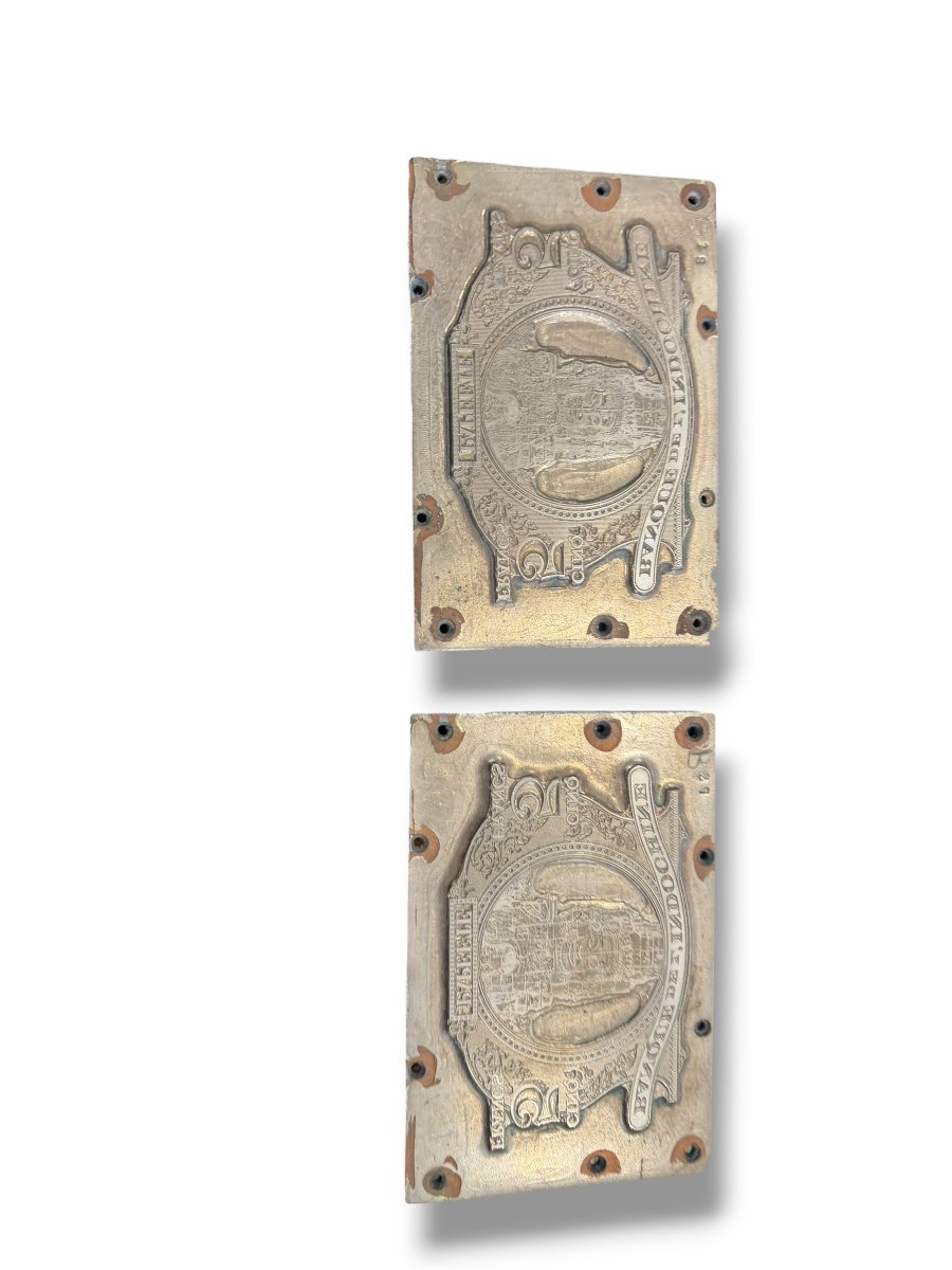 Matrices de billets banque Indochine Tahiti 5 francs-photo-2