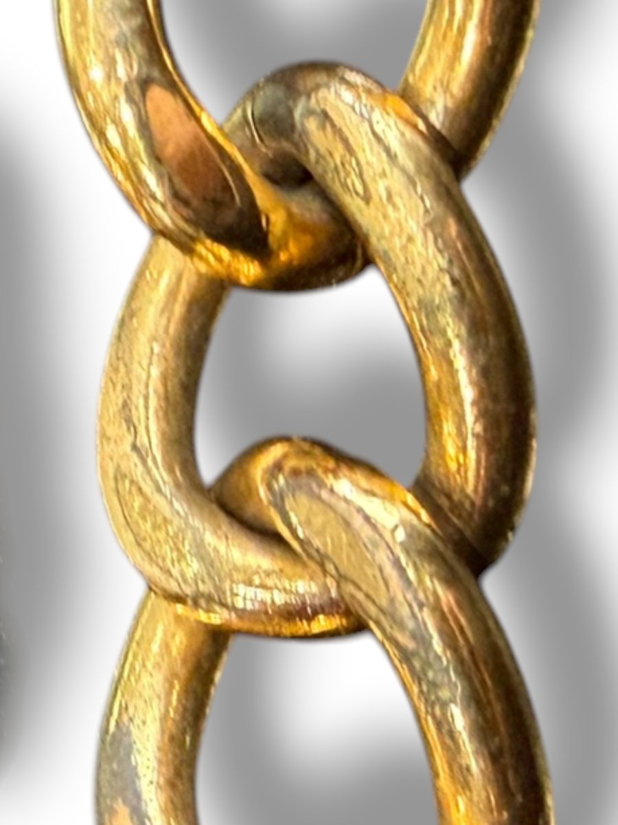 Bracelet Chanel CC en plaqué or-photo-2