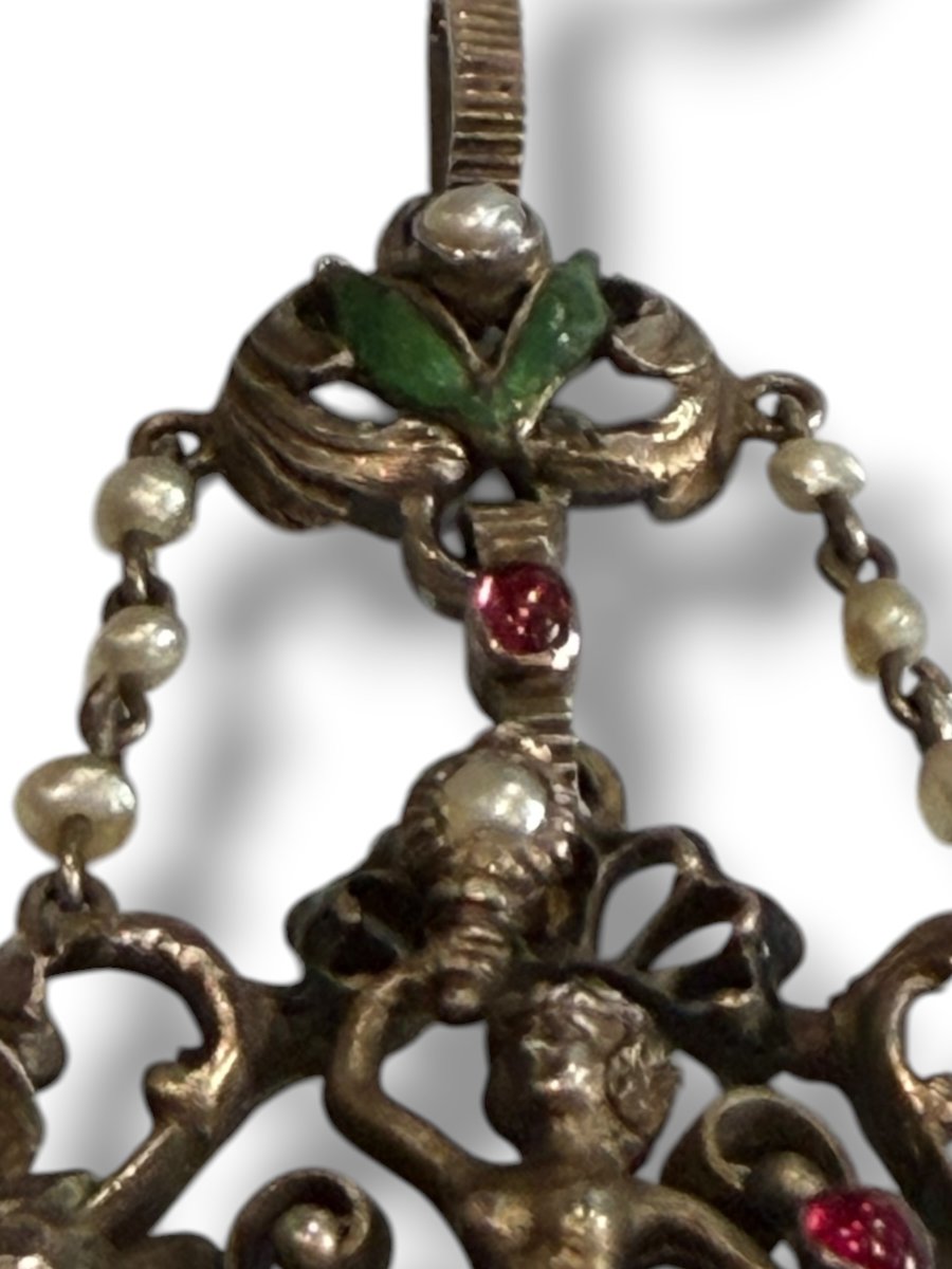 Pendentif en argent neo Renaissance attribué à Froment-Meurice-photo-6
