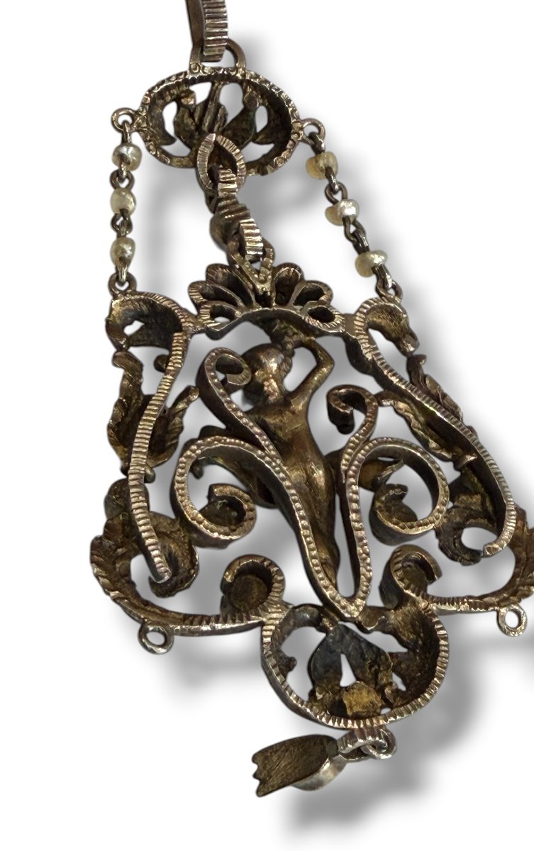 Pendentif en argent neo Renaissance attribué à Froment-Meurice-photo-7