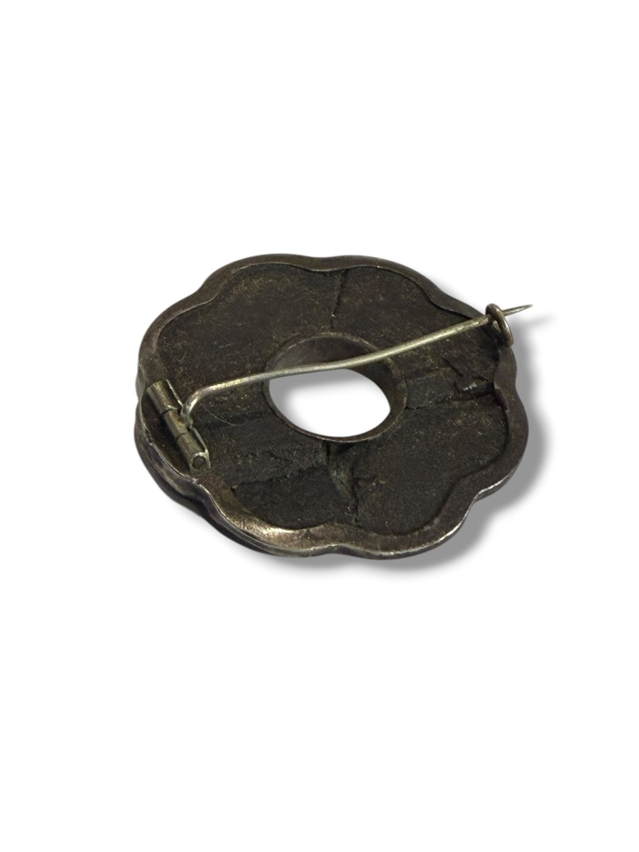 Broche Ecossaise Victorienne en agate et argent -photo-1