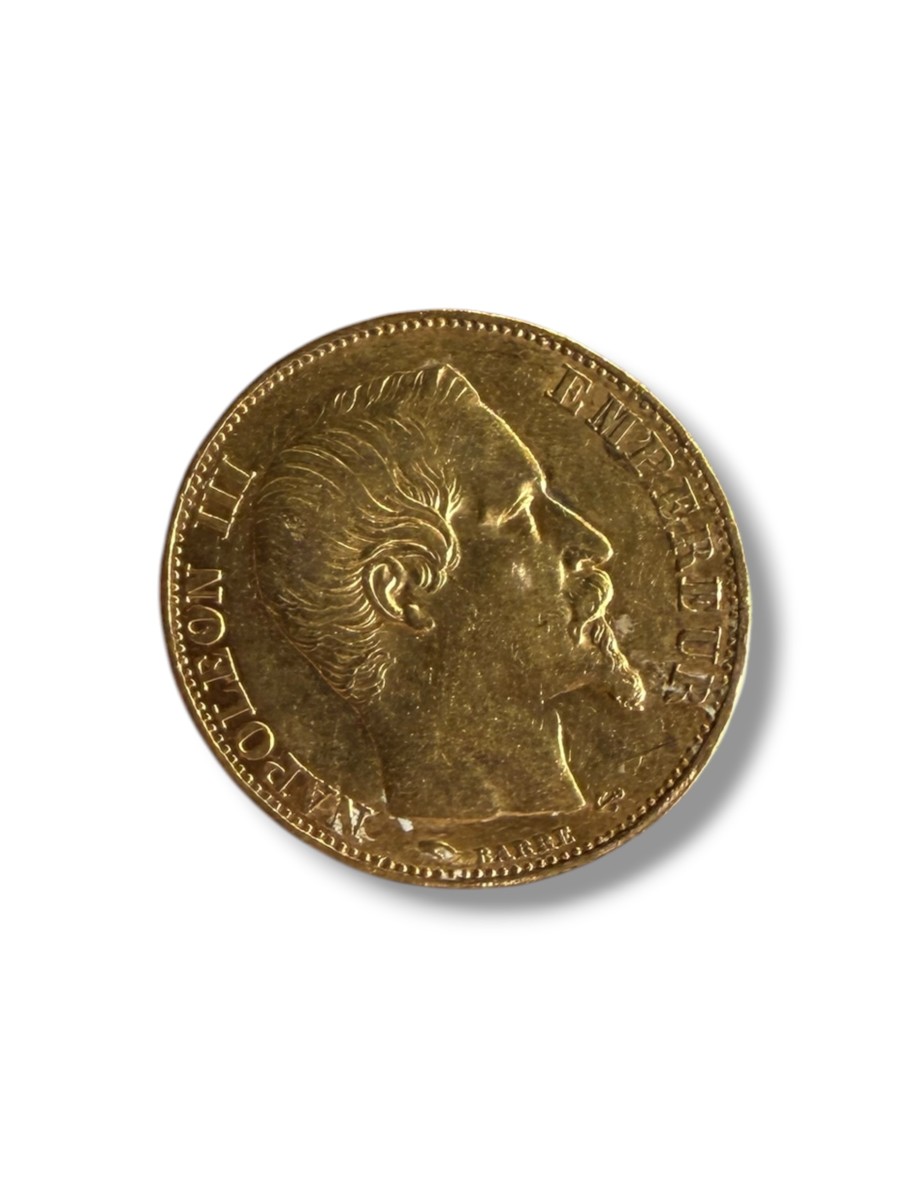 Pièce 20 Francs Or Napoléon III tête nue 1857