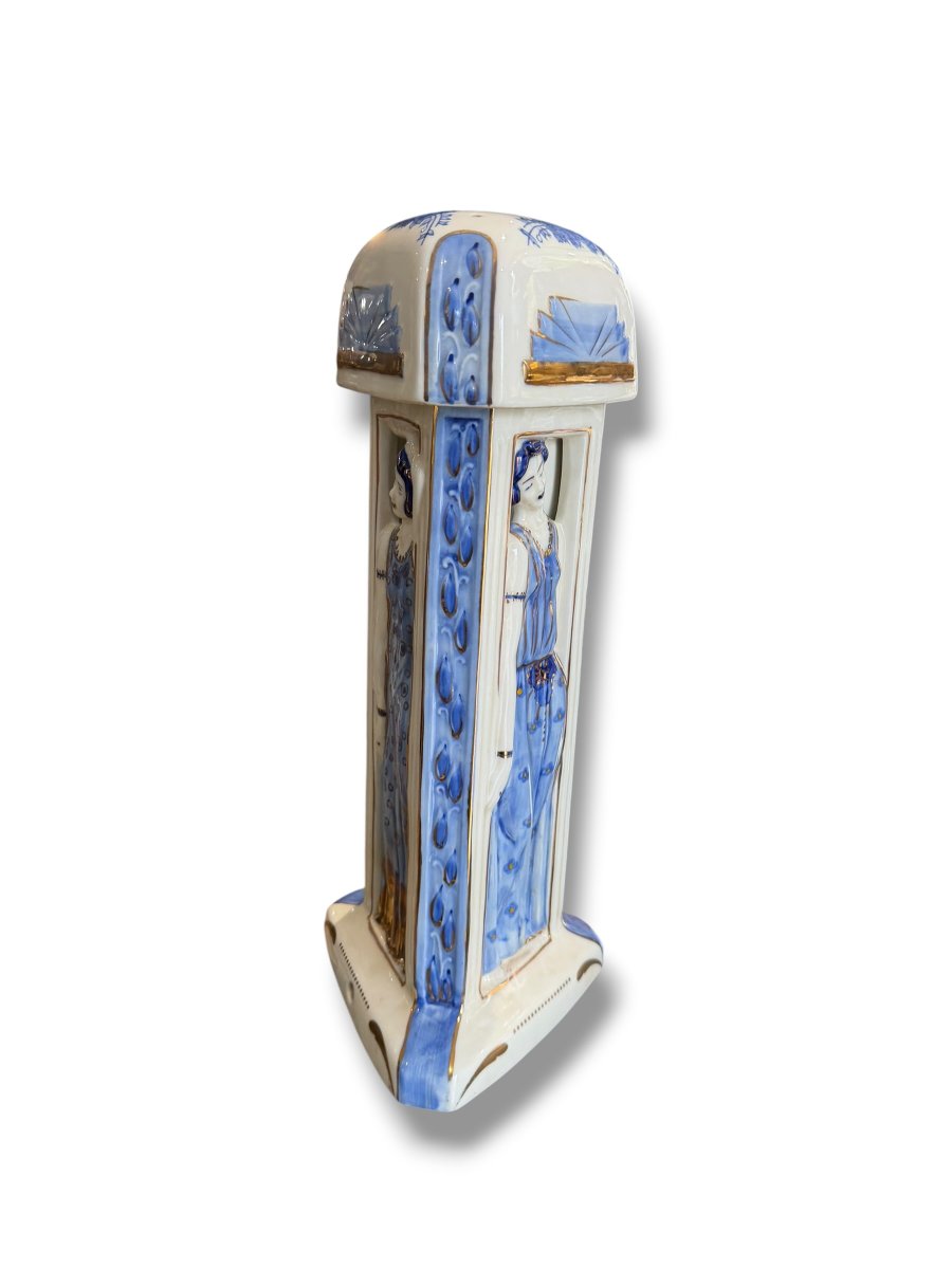 Duchaussy In Limoges Art Deco Porcelain Nightlight-photo-2