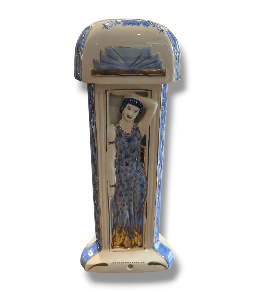 Duchaussy In Limoges Art Deco Porcelain Nightlight-photo-3