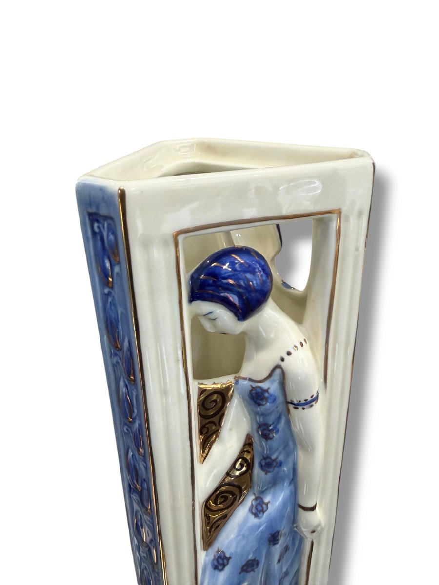 Duchaussy In Limoges Art Deco Porcelain Nightlight-photo-3