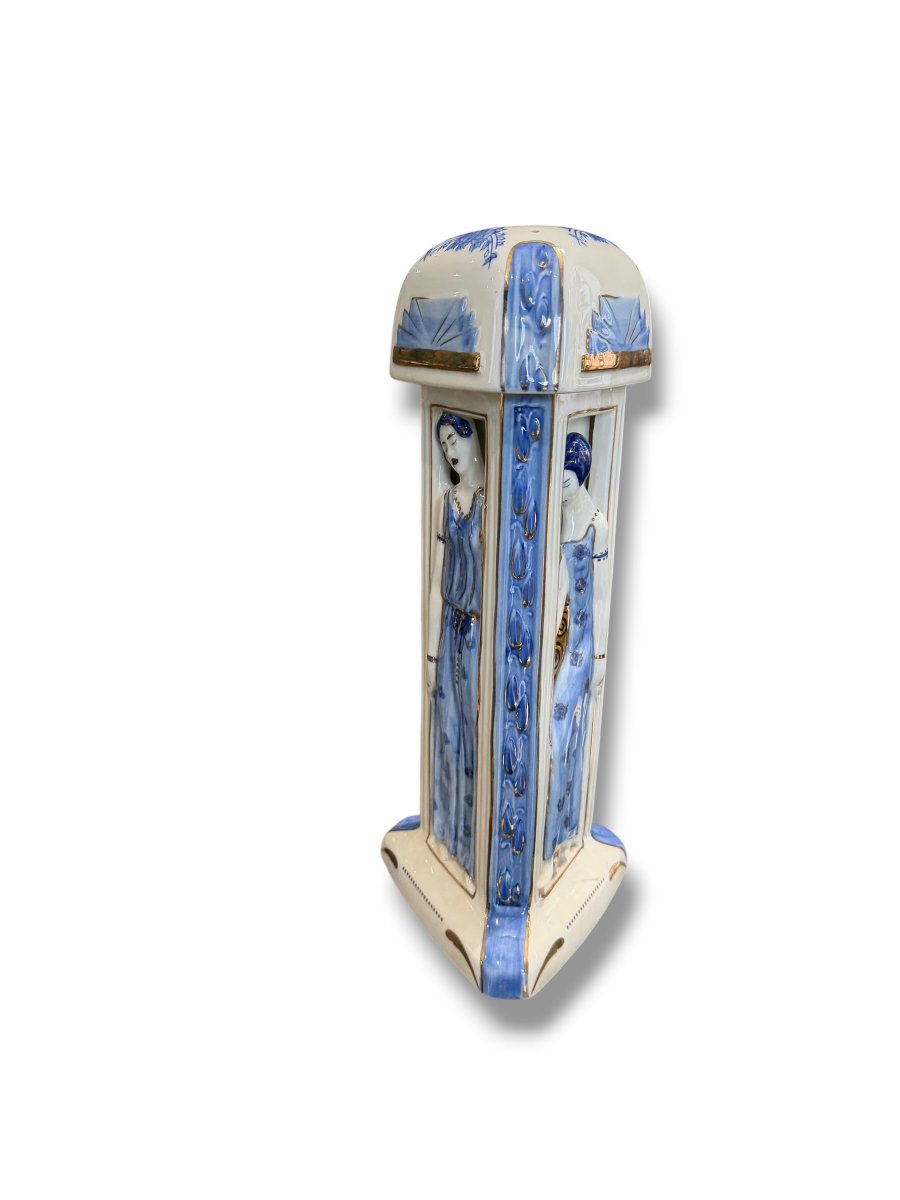 Duchaussy In Limoges Art Deco Porcelain Nightlight-photo-7