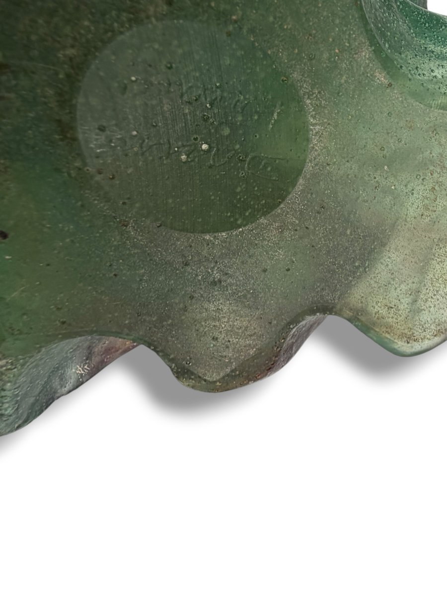 Daum France Snail Candlestick In Pâte De Verre-photo-4