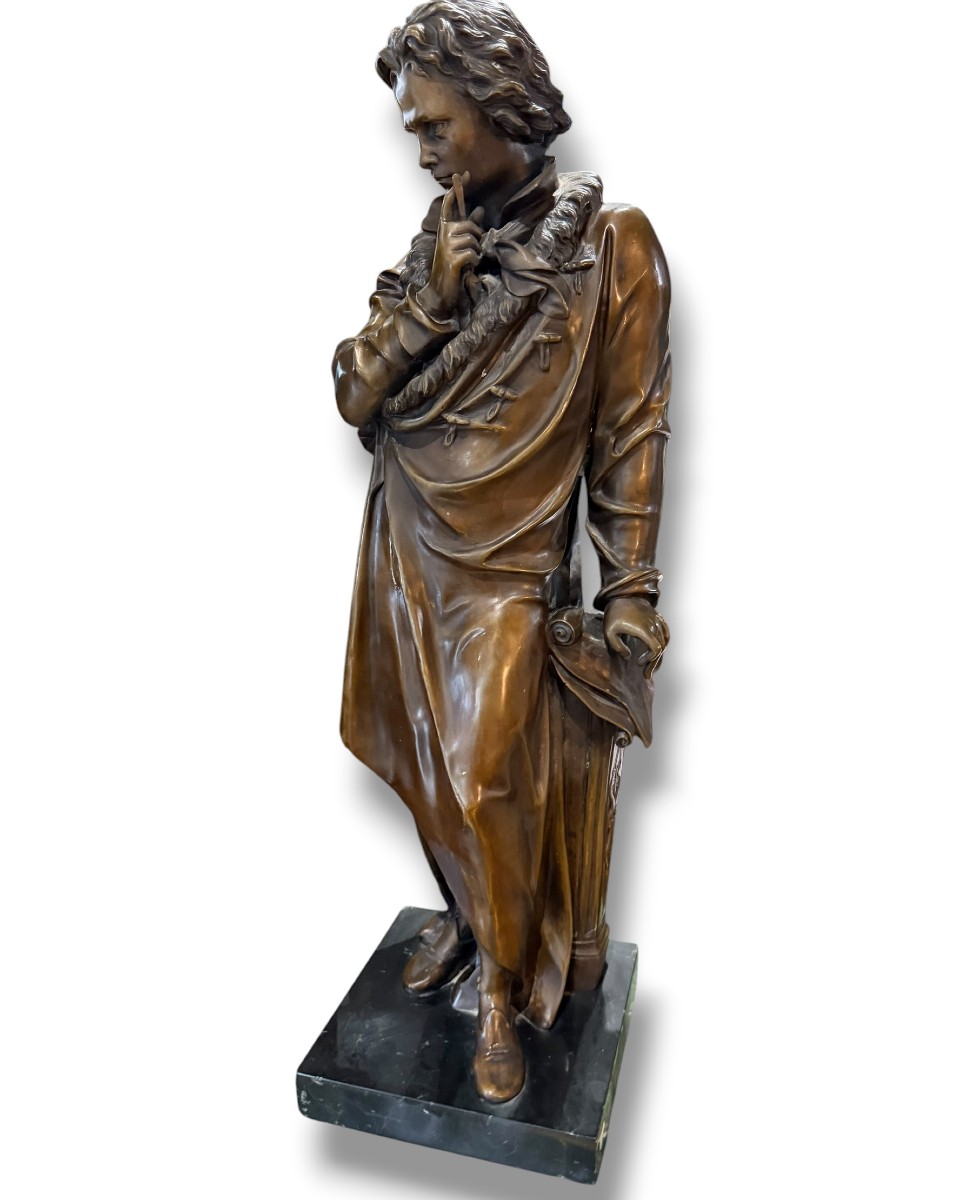 Beethoven Large Bronze Patina Medal