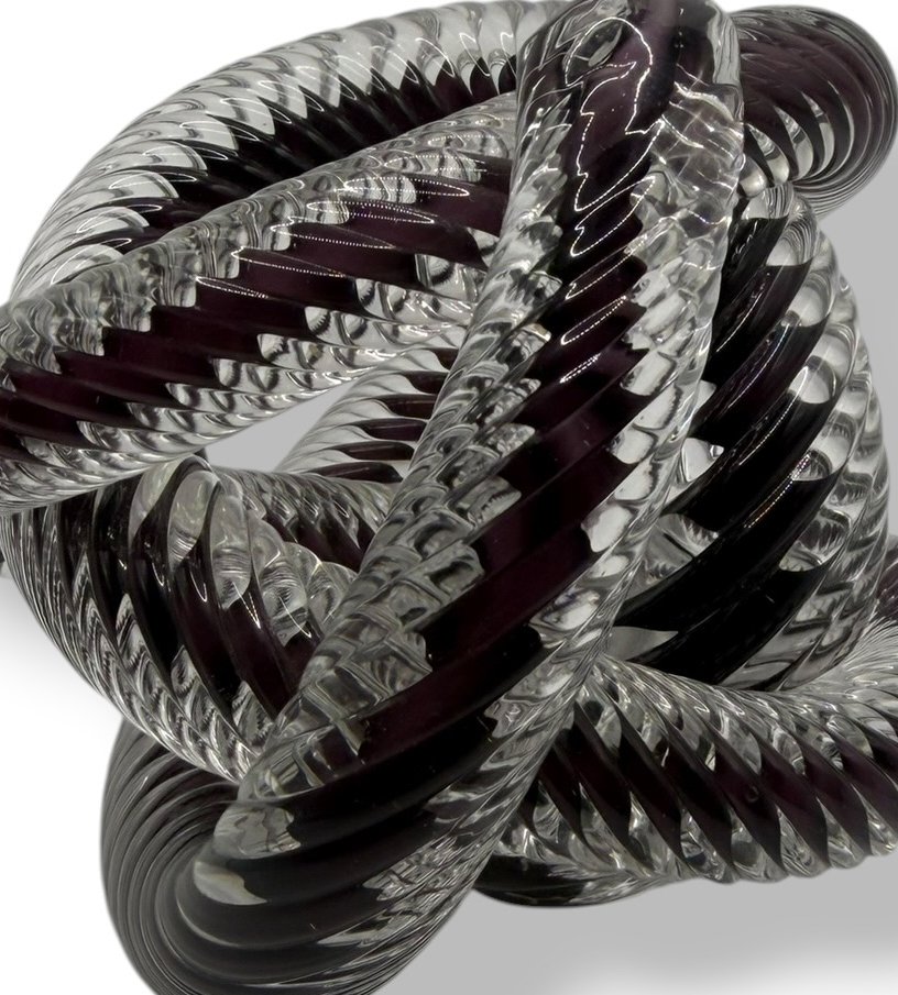 Zanetti Murano Paper Press Snake Glass Bow Parma-photo-2