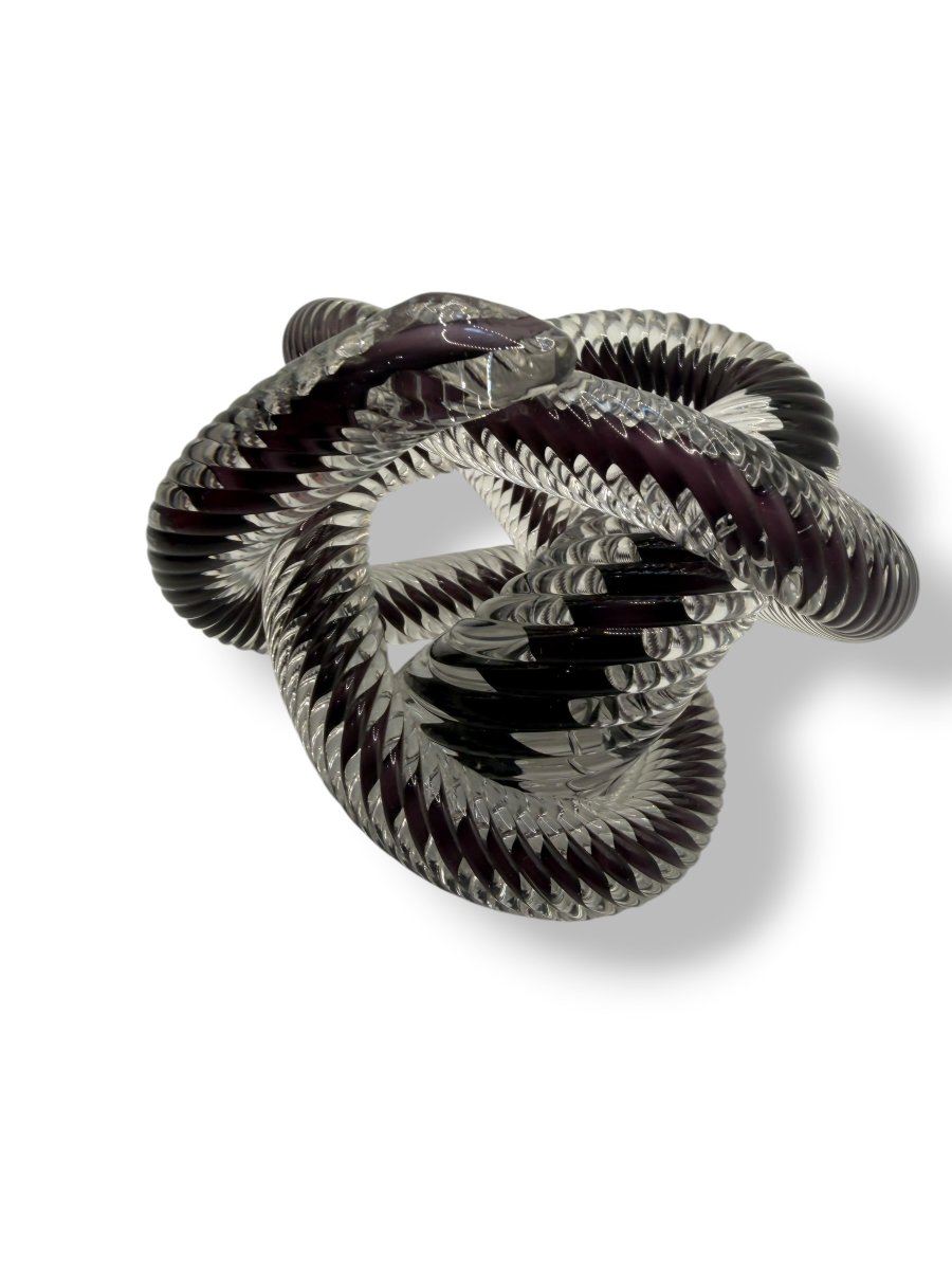 Zanetti Murano Paper Press Snake Glass Bow Parma-photo-1