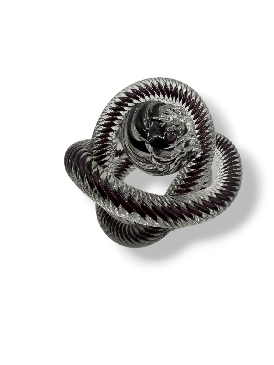 Zanetti Murano Paper Press Snake Glass Bow Parma-photo-6