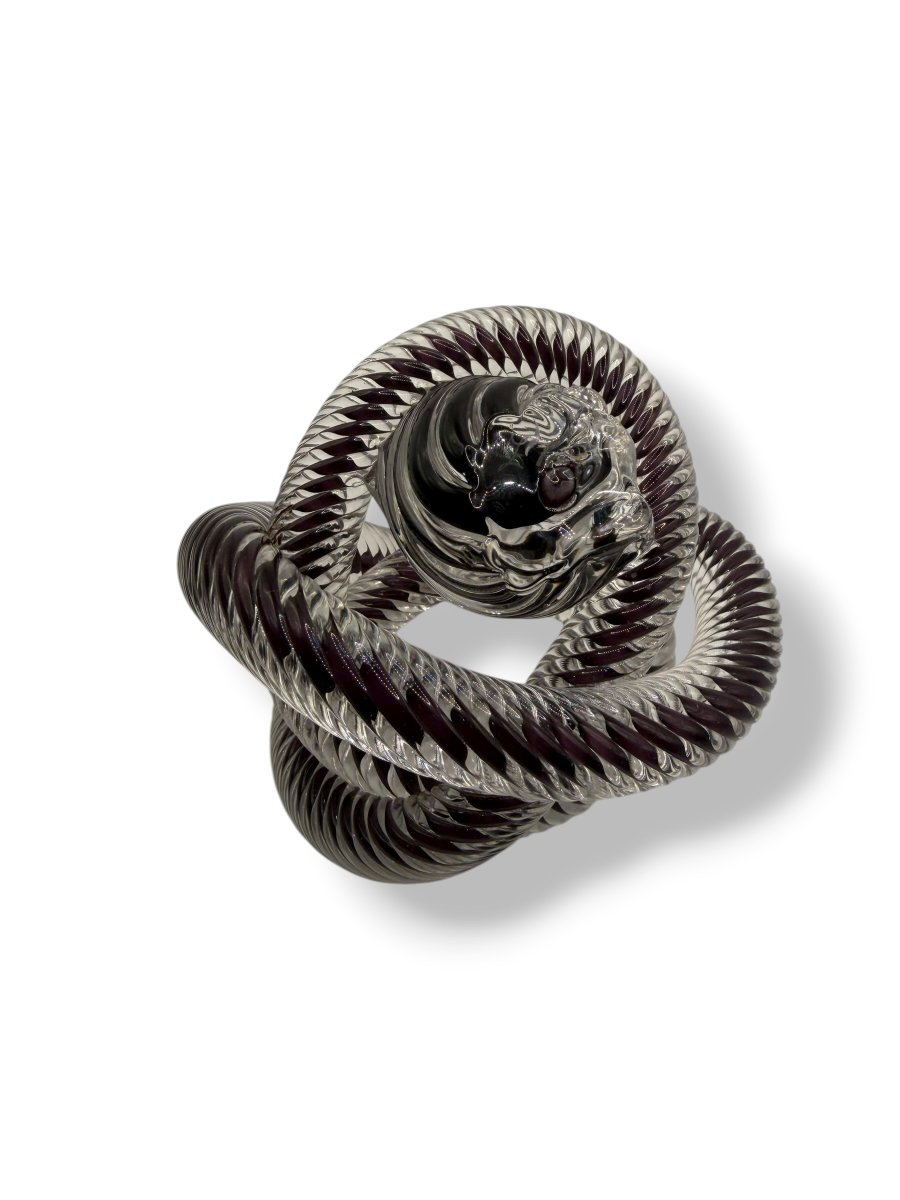 Zanetti Murano Paper Press Snake Glass Bow Parma-photo-7
