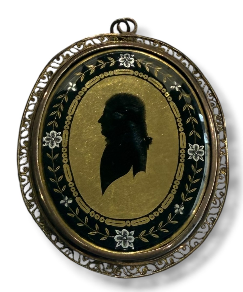 Silhouette On Eglomised Glass John Butterworth