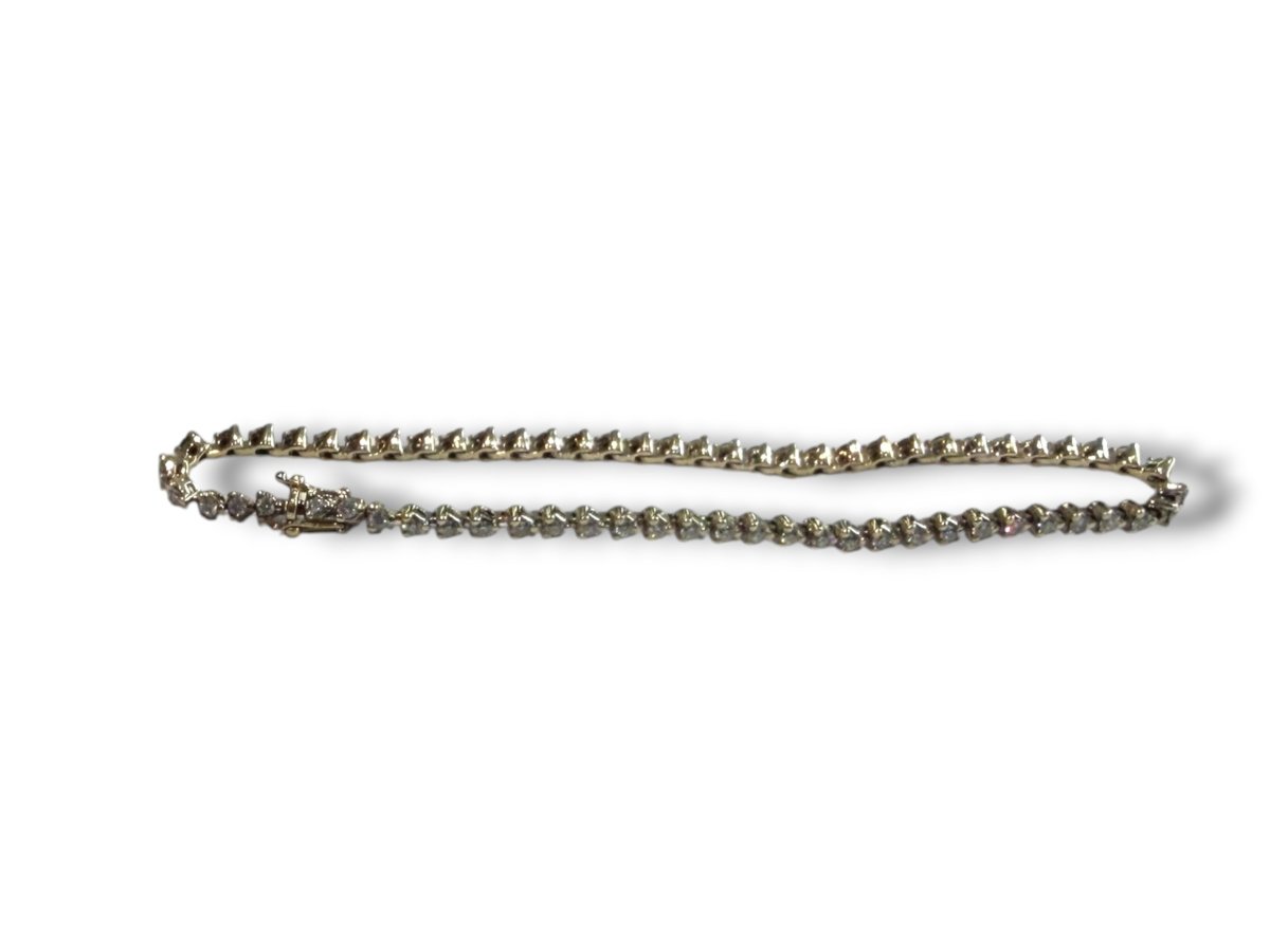 Bracelet rivière de diamant -photo-2