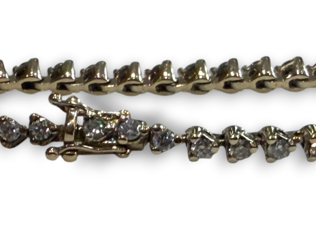 Bracelet rivière de diamant -photo-1