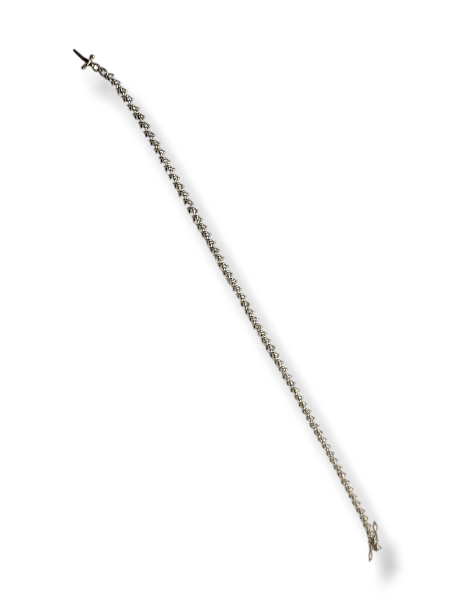 Bracelet rivière de diamant -photo-4