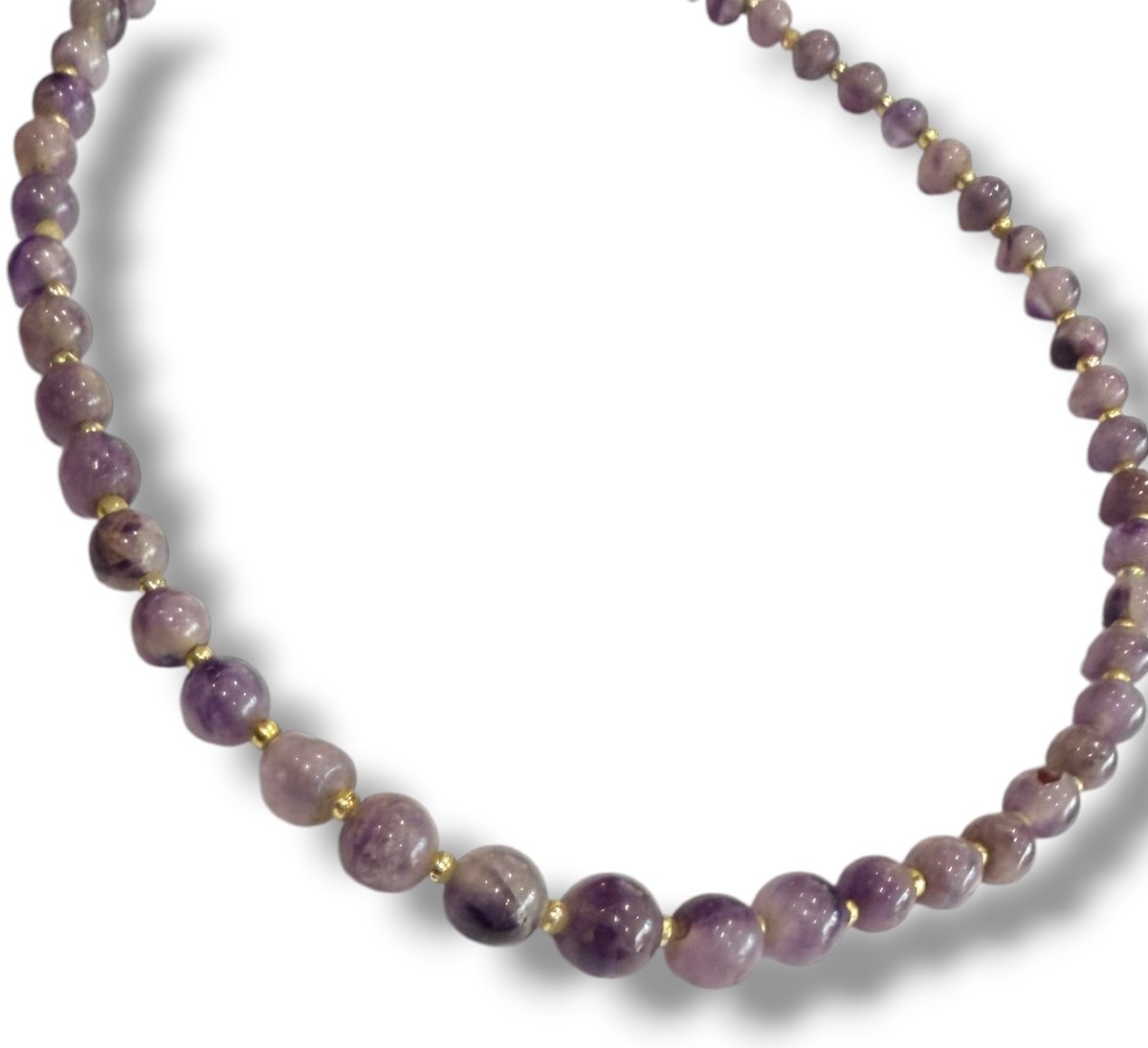  collier en perles d'améthystes-photo-2