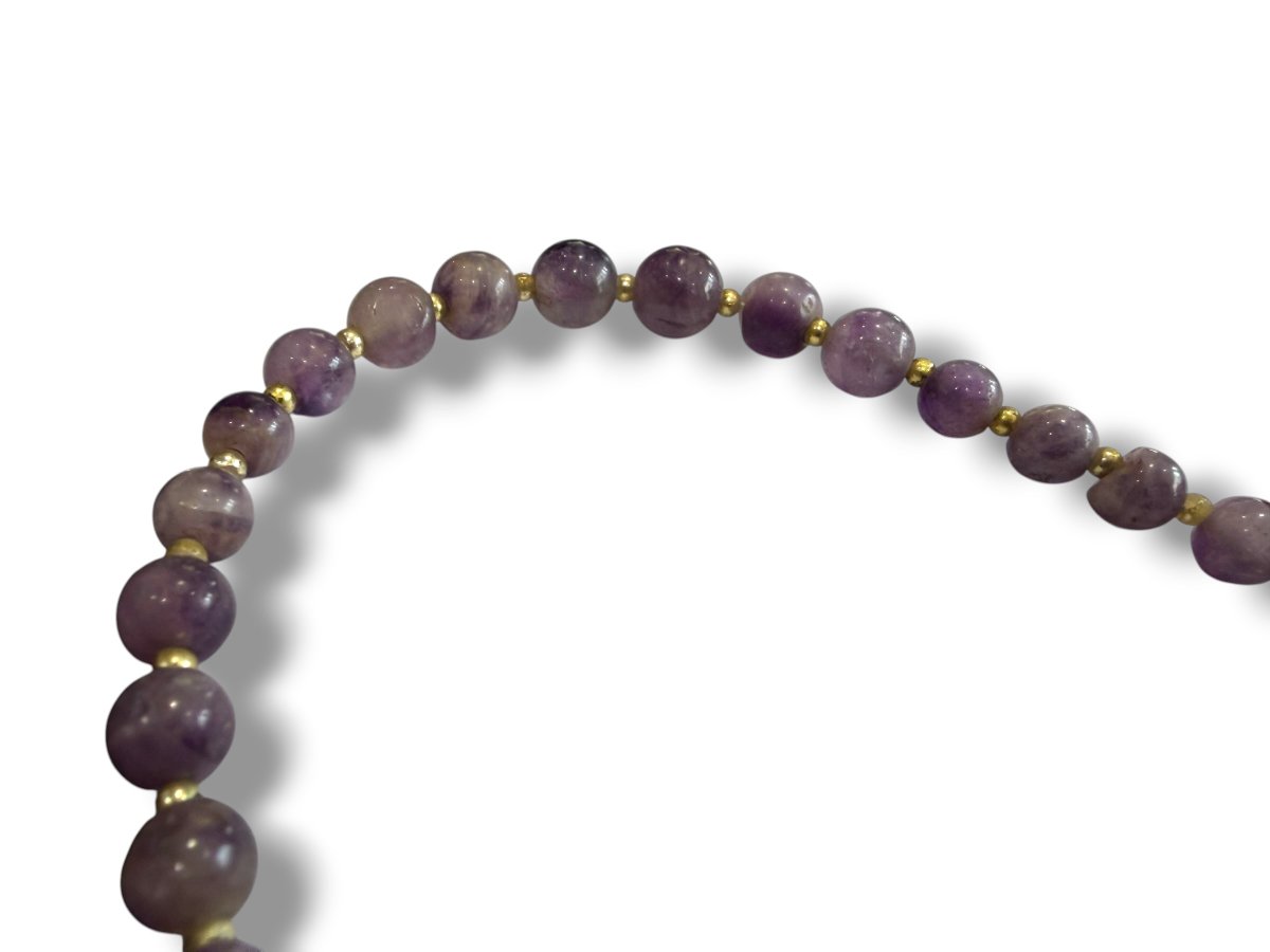  collier en perles d'améthystes-photo-1