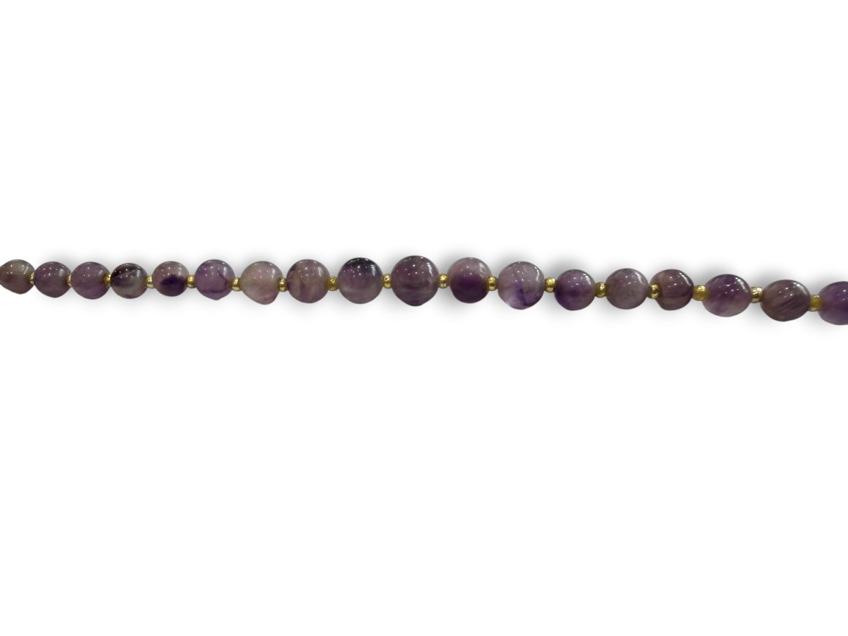  collier en perles d'améthystes-photo-3