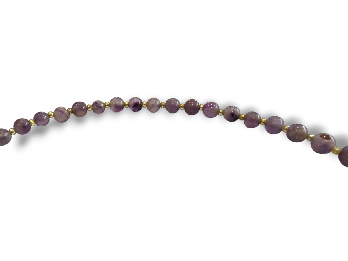  collier en perles d'améthystes-photo-6