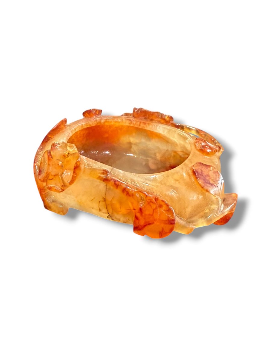 China Brush Rinse In Fire Agate-photo-2