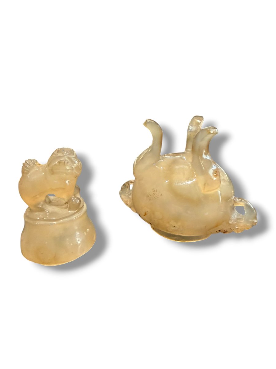 Chine Brûle-parfum en agate calcédoine brule encens-photo-1