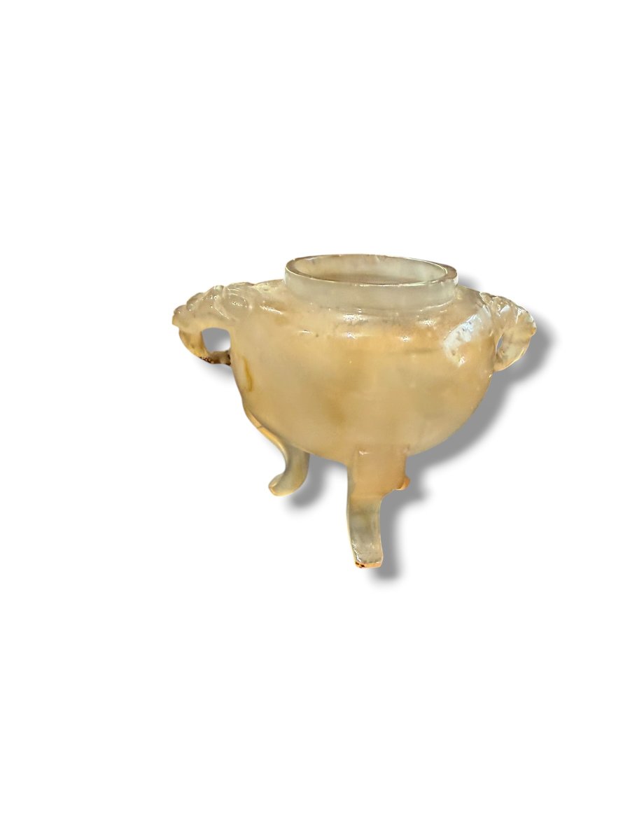 Chine Brûle-parfum en agate calcédoine brule encens-photo-4