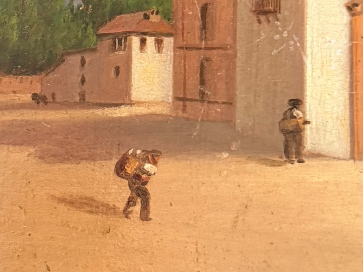 Ecole française orientaliste XIXeme l'Alhambra-photo-2