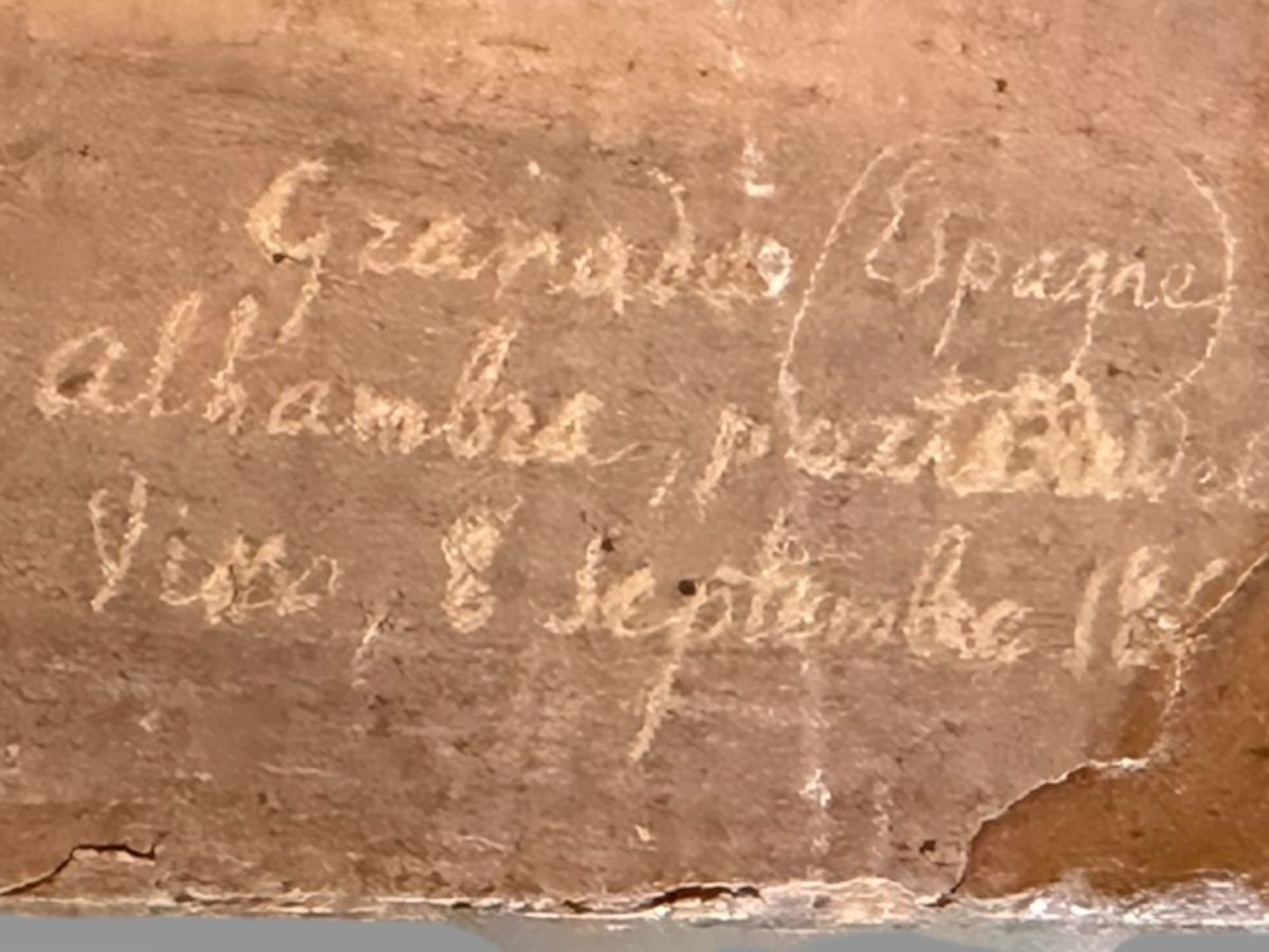 Ecole française orientaliste XIXeme l'Alhambra-photo-5