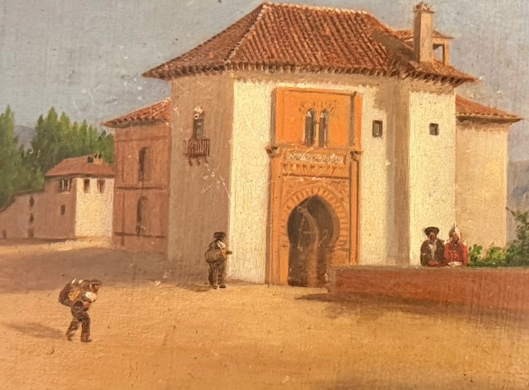 Ecole française orientaliste XIXeme l'Alhambra-photo-6