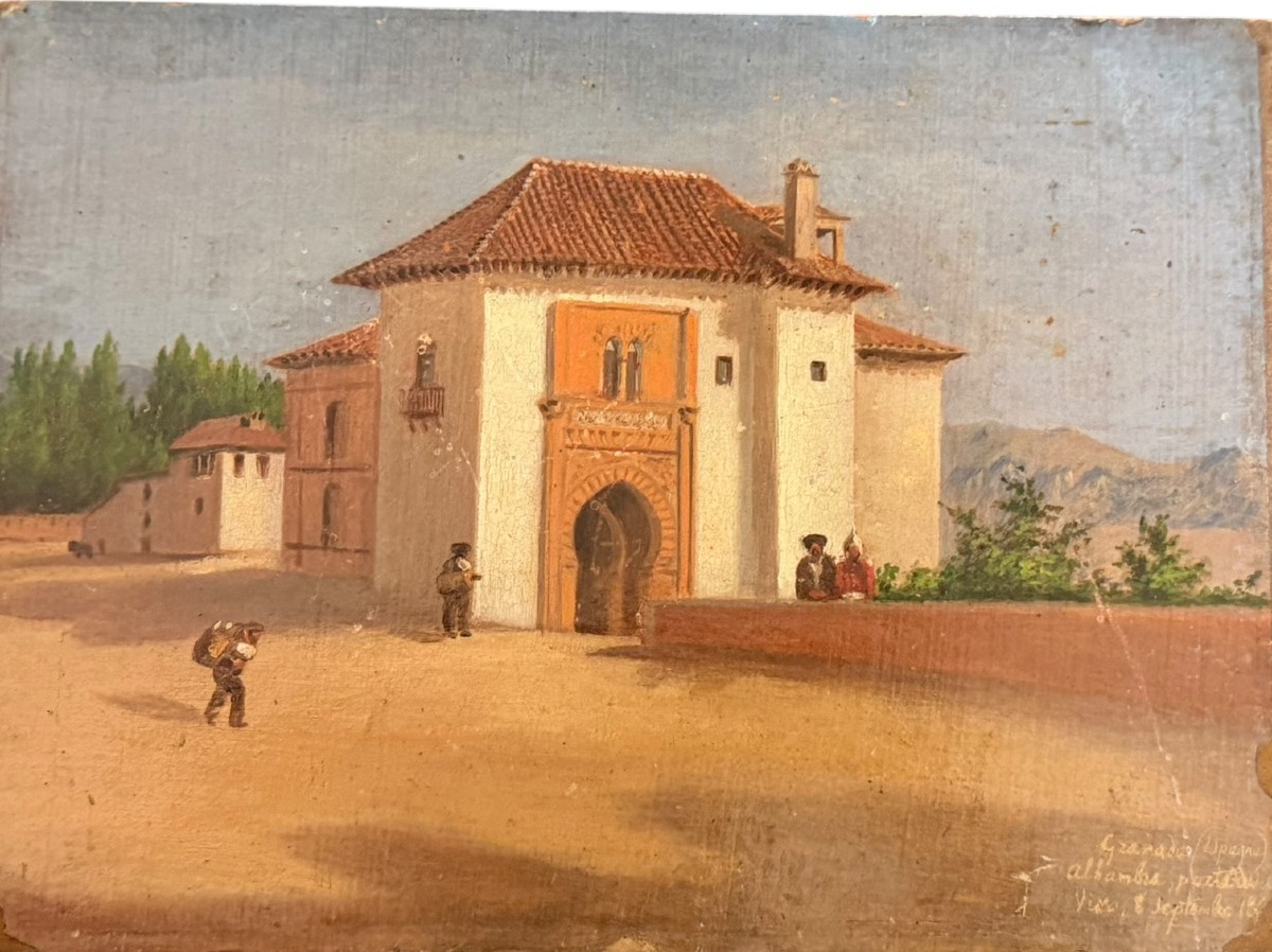 Ecole française orientaliste XIXeme l'Alhambra