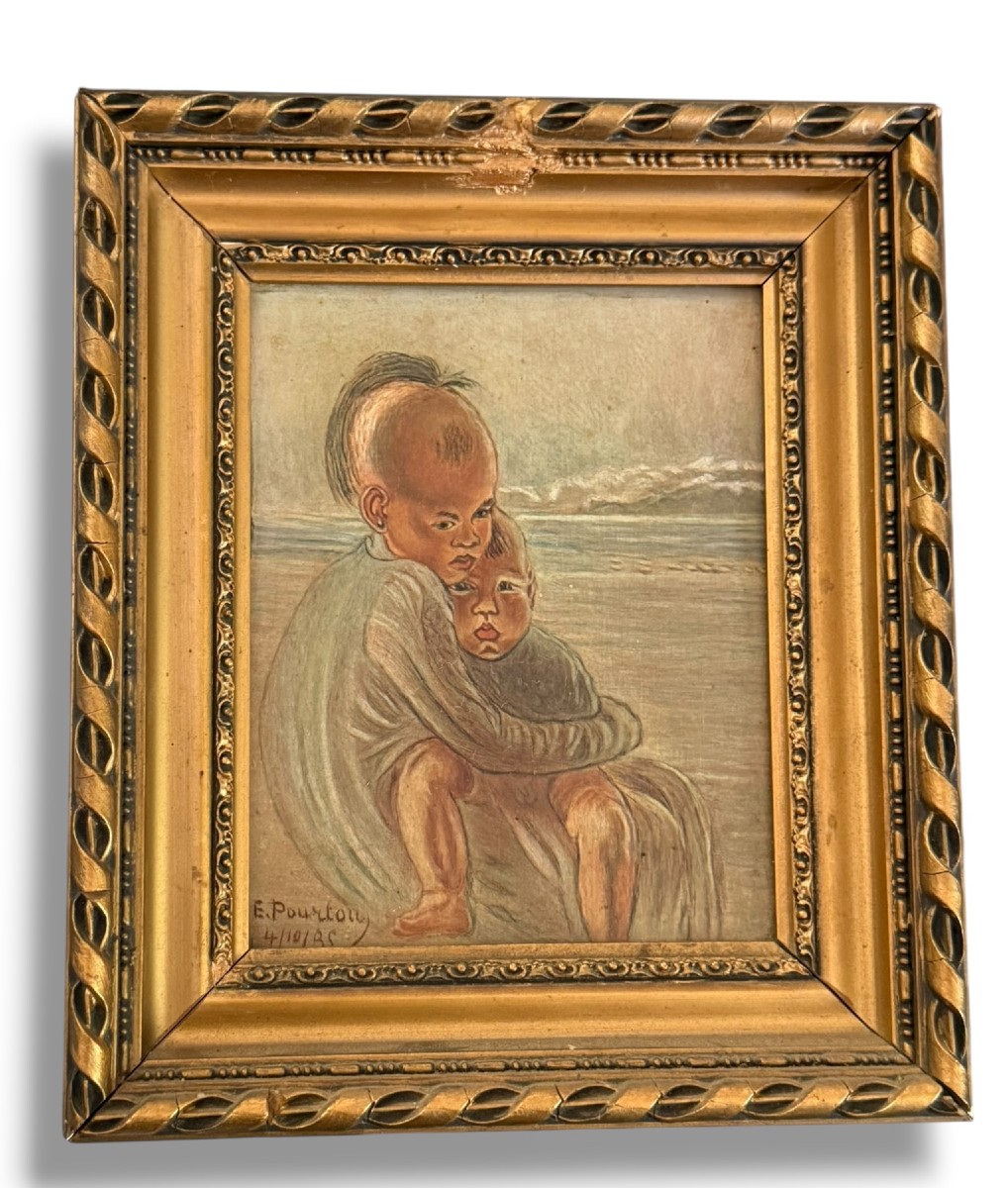 Indochinese School Portraits By The Sea E. Pourtau