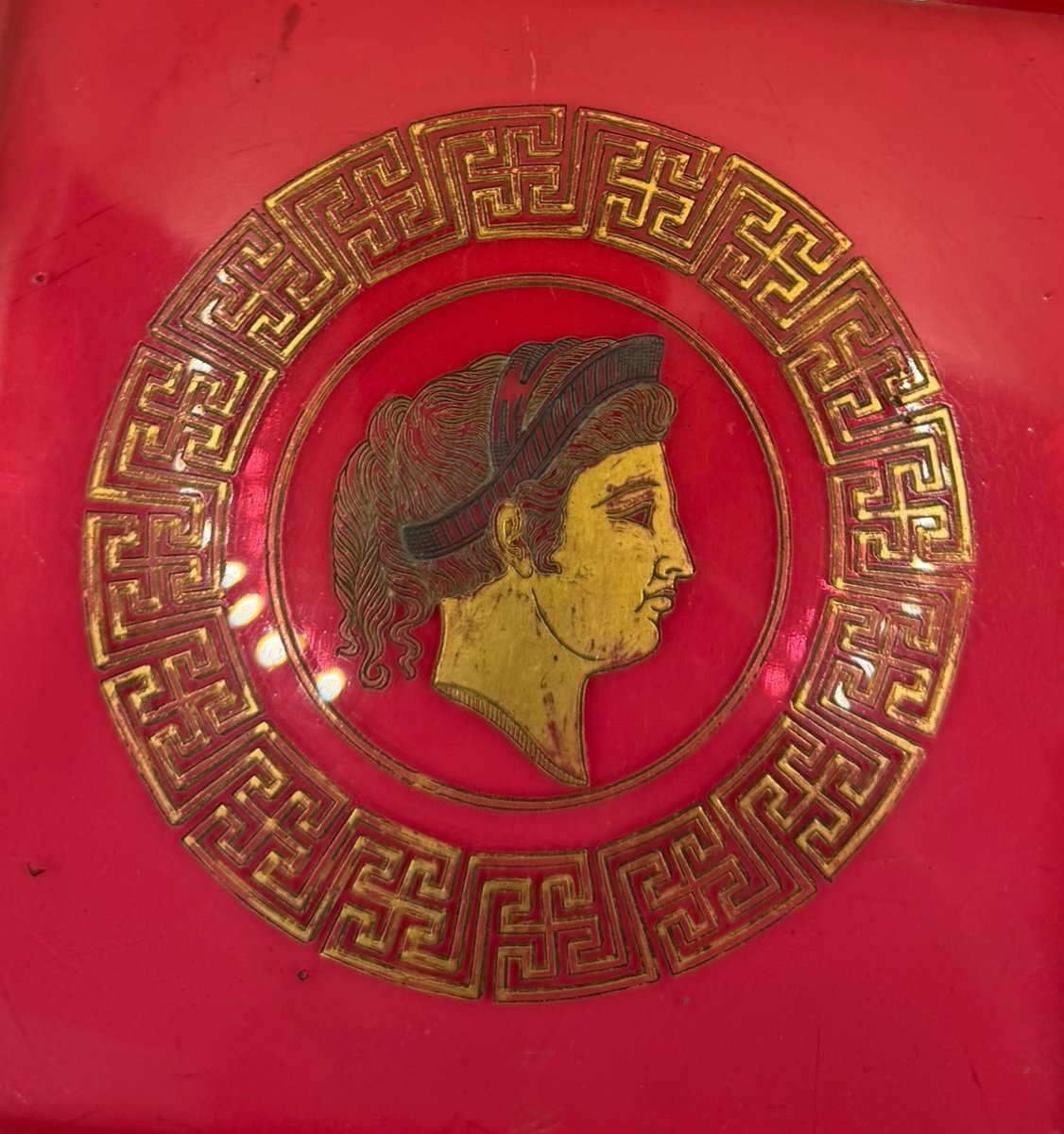 Coupelle en verre rouge Empire-photo-2