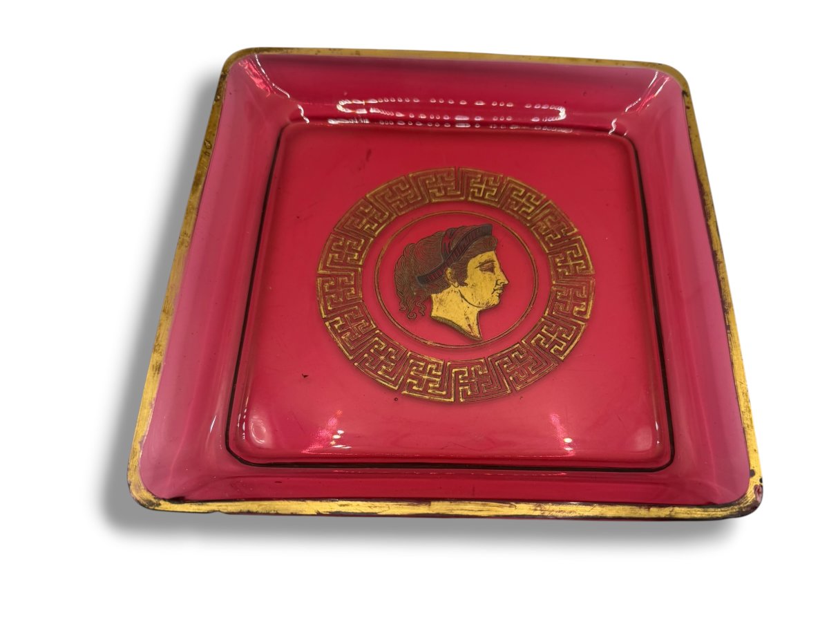 Coupelle en verre rouge Empire-photo-3
