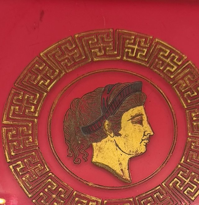Coupelle en verre rouge Empire-photo-4