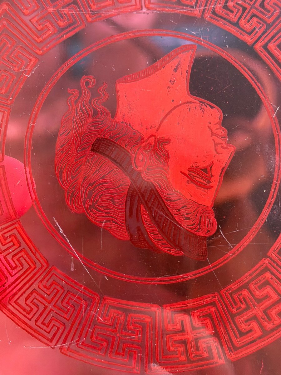Coupelle en verre rouge Empire-photo-1