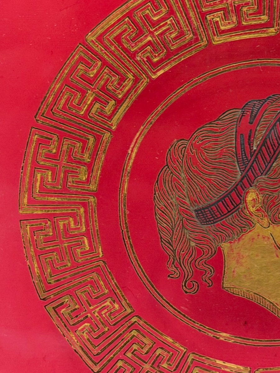 Coupelle en verre rouge Empire-photo-2