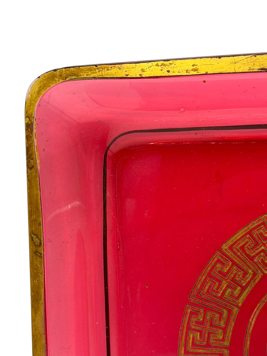 Coupelle en verre rouge Empire-photo-3
