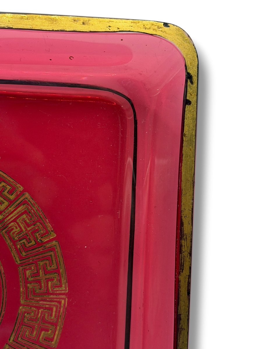 Coupelle en verre rouge Empire-photo-4