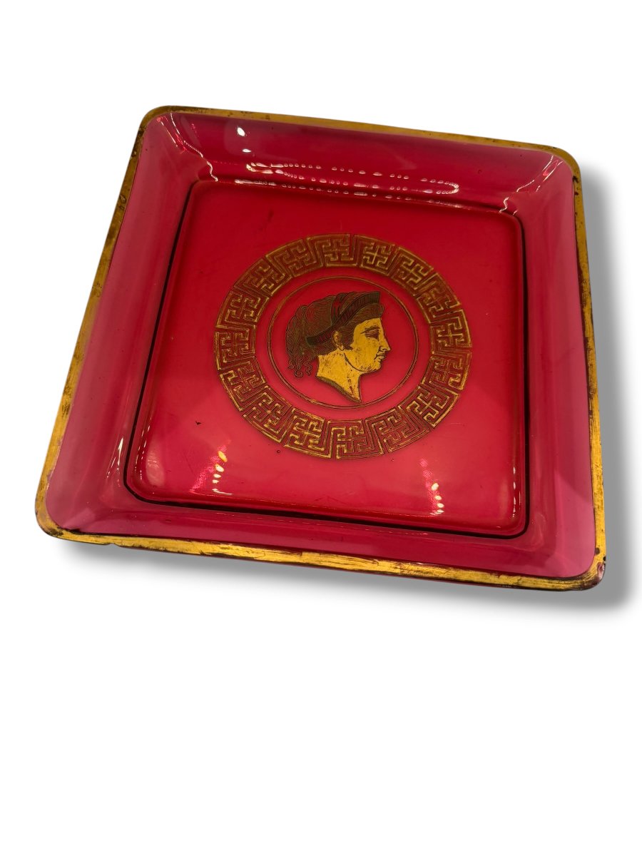 Coupelle en verre rouge Empire-photo-7
