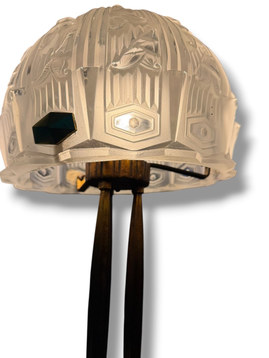 Importante lampe Art Deco -photo-3