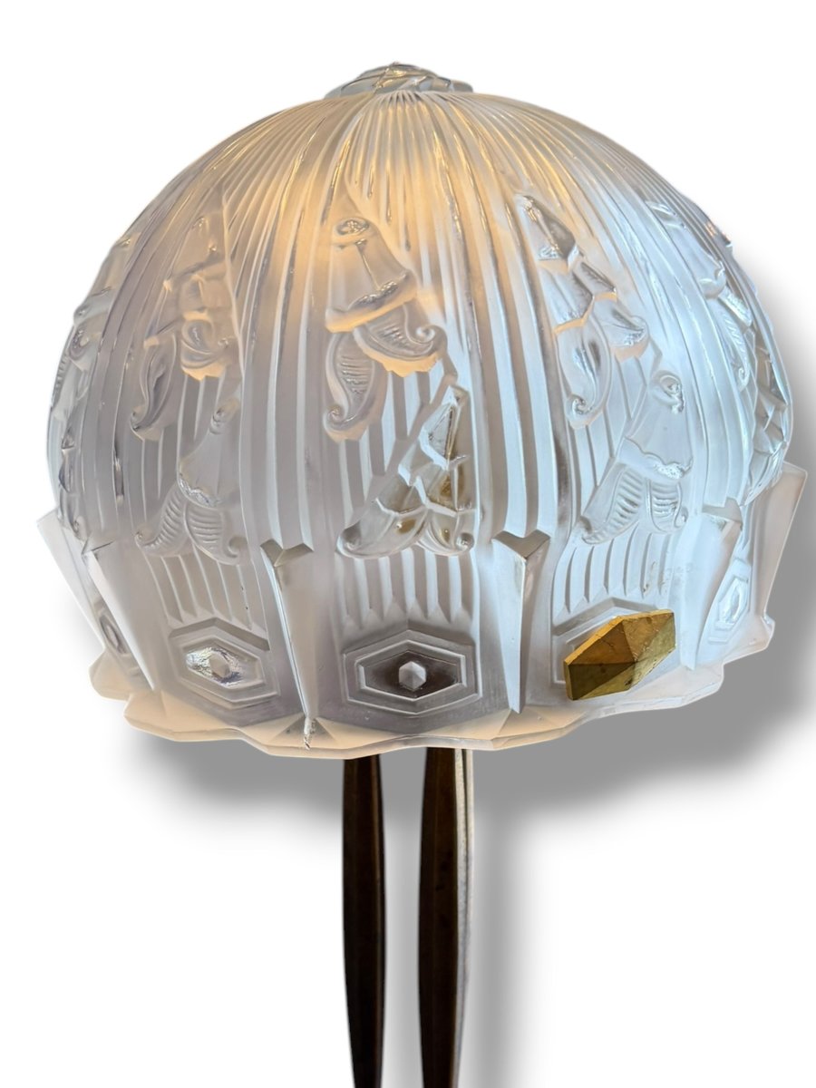 Importante lampe Art Deco -photo-2