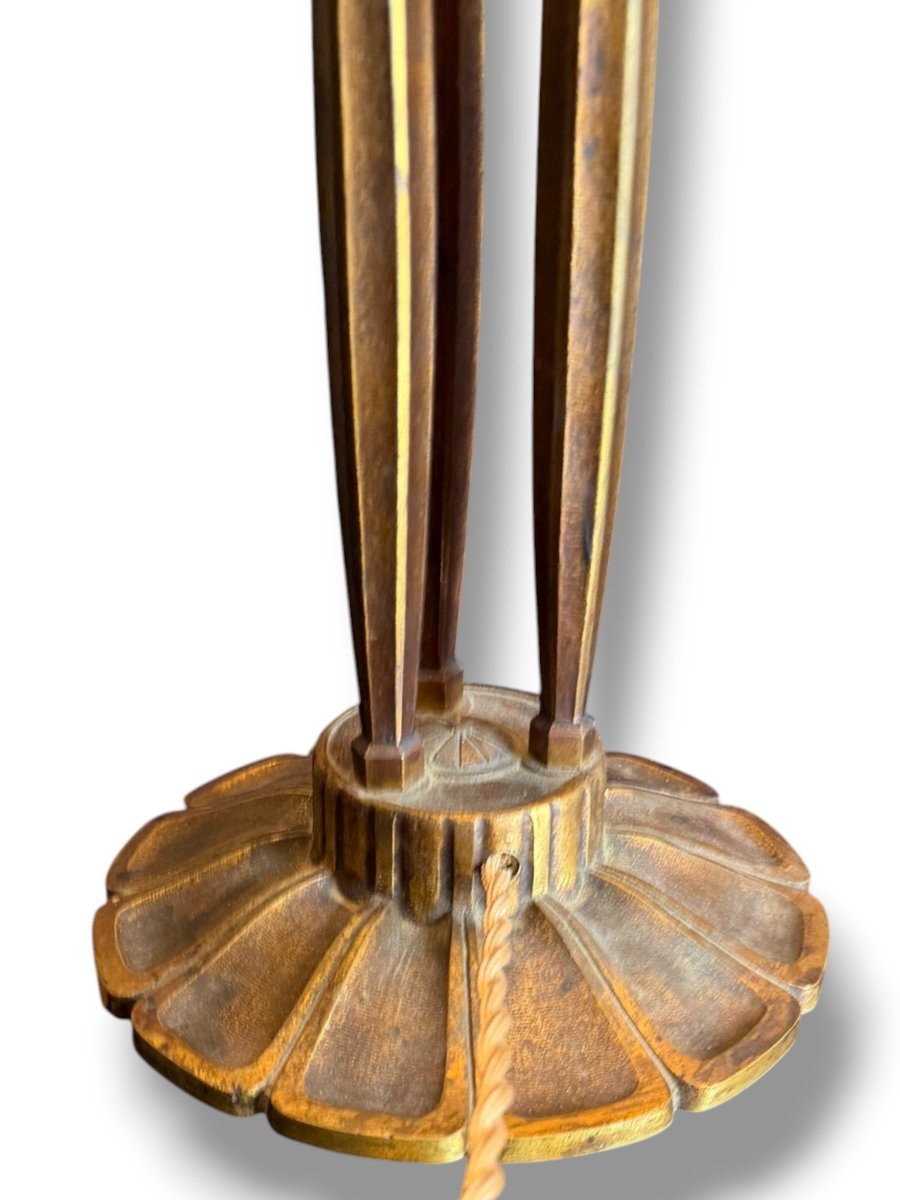 Importante lampe Art Deco -photo-4