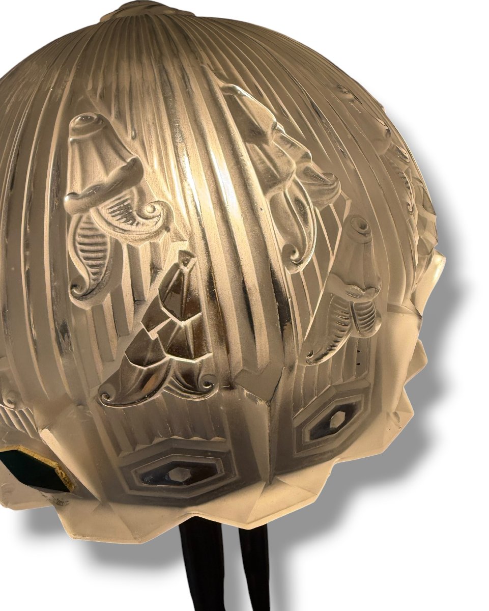 Importante lampe Art Deco -photo-7