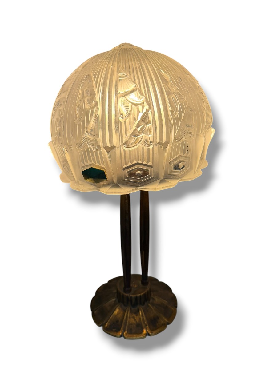 Importante lampe Art Deco 